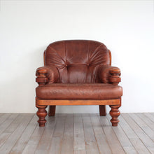 画像をギャラリービューアに読み込む, Leather armchair 1P（AF0176）
