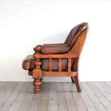 画像をギャラリービューアに読み込む, Leather armchair 1P（AF0176）
