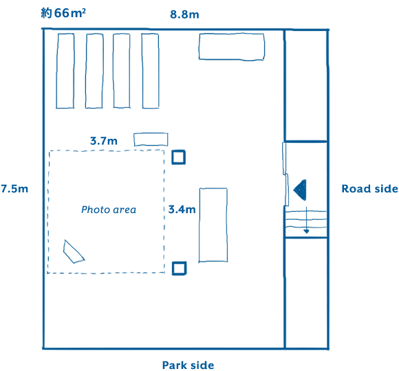 Kitchen and Stock フロア図